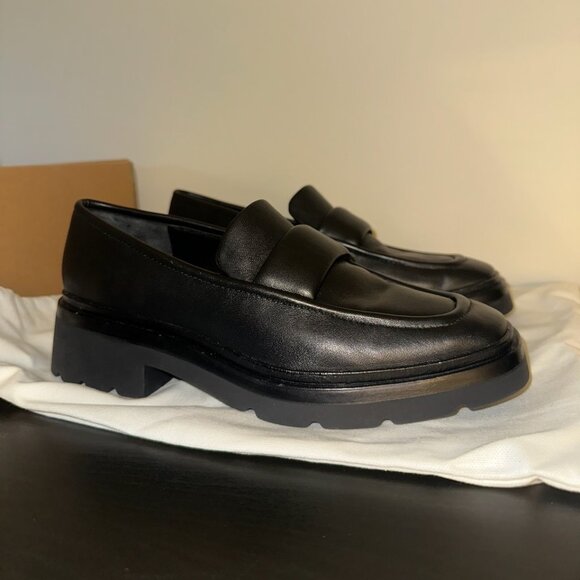 Vince Women's Black Leather Loafers (Never Worn) - Picture 5 of 6